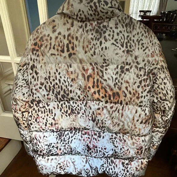 Moncler down ski coat jacket nwt size 3 leopard - Picture 5 of 9